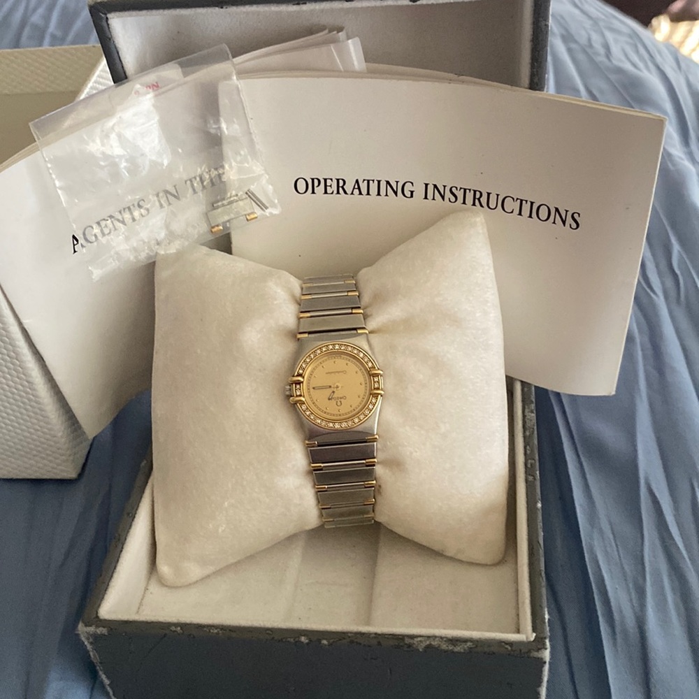 Omega Watch with Stainless & Gold